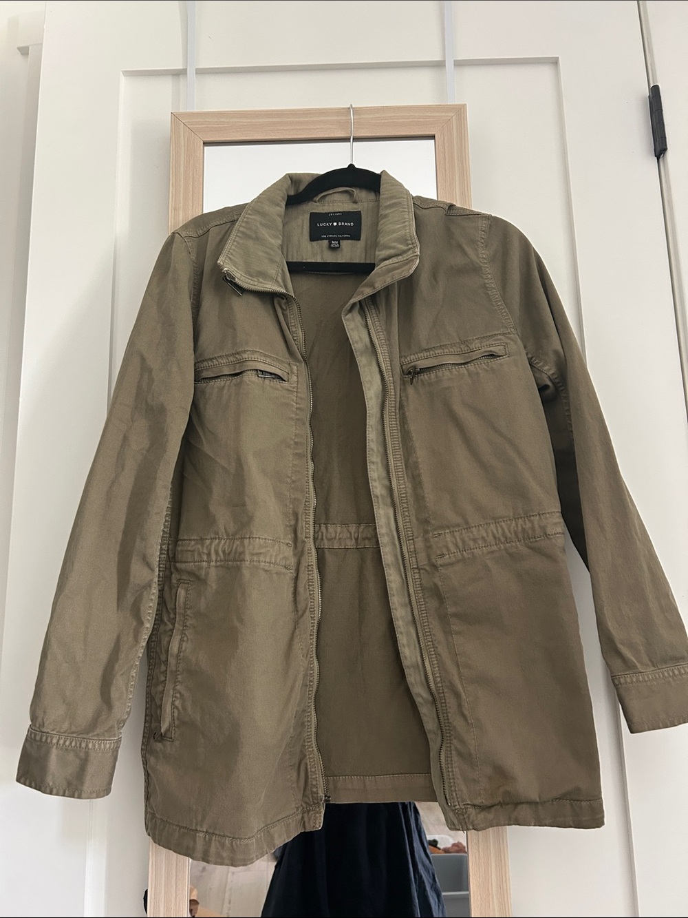 Lucky Brand Olive Green Military Field Jacket